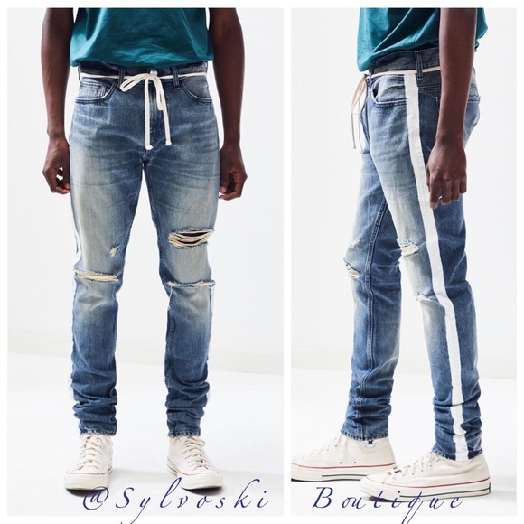 🔥 PacSun Skinny Side Stripe Medium Jeans NWT - Picture 2 of 6